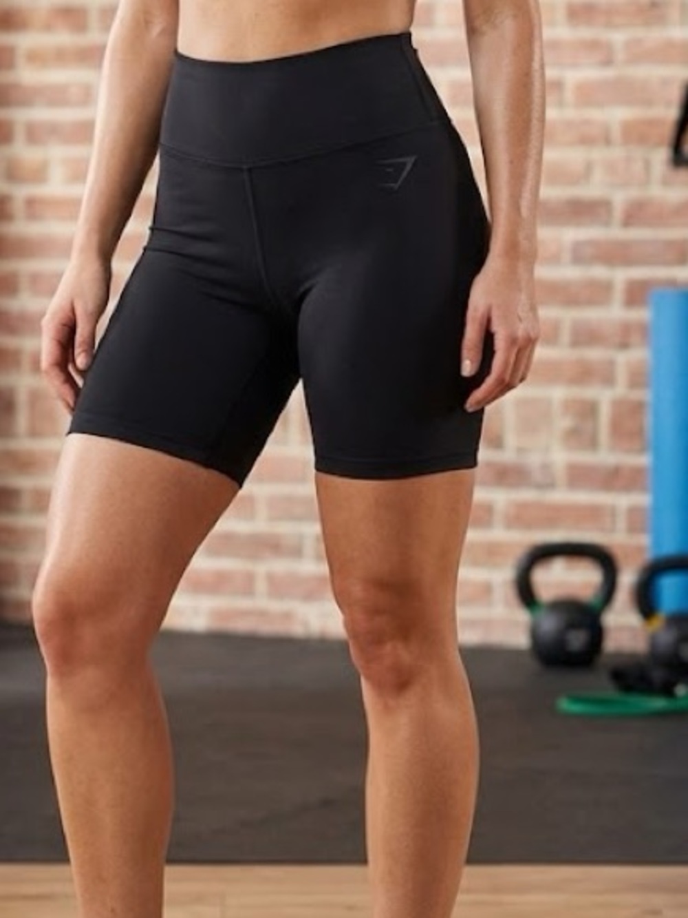 Gymshark Women’s High-Waist Black Bike Shorts
